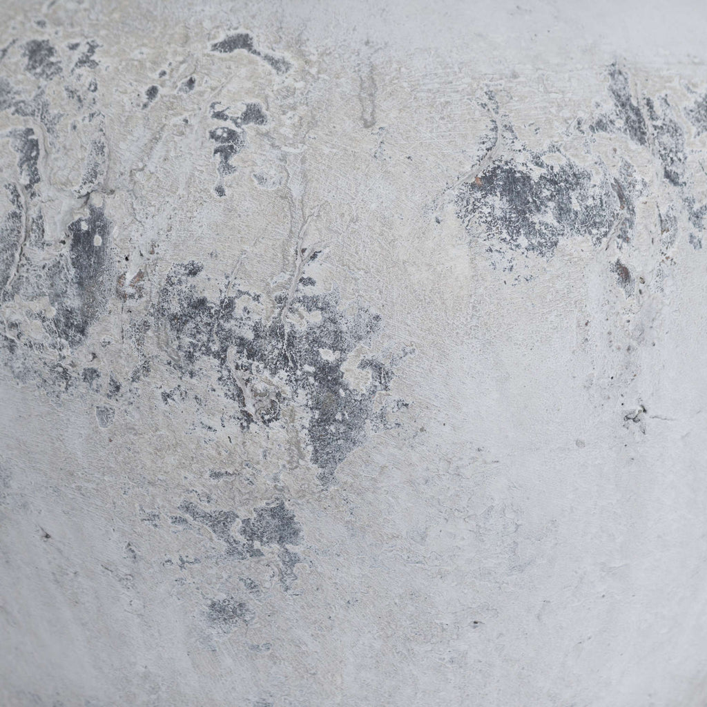 Darcy Antique White Stone Concrete Vase - Lulu Loves Home - Vases