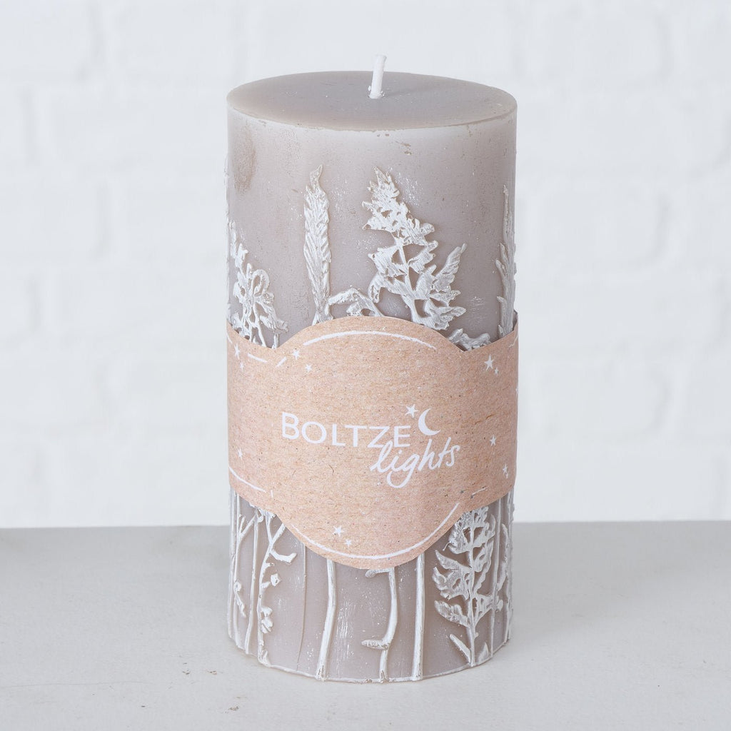 Floral Pillar Candle - Lulu Loves Home - Candles - Pillar