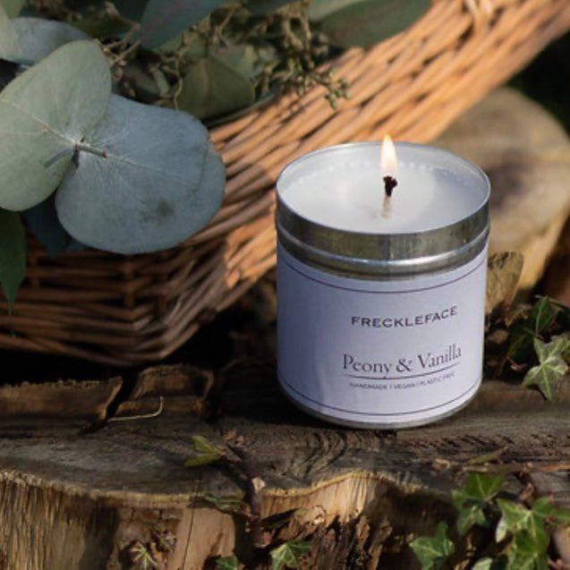 Freckleface Peony And Vanilia Tin Candle - Lulu Loves Home - Candles - Fragranced
