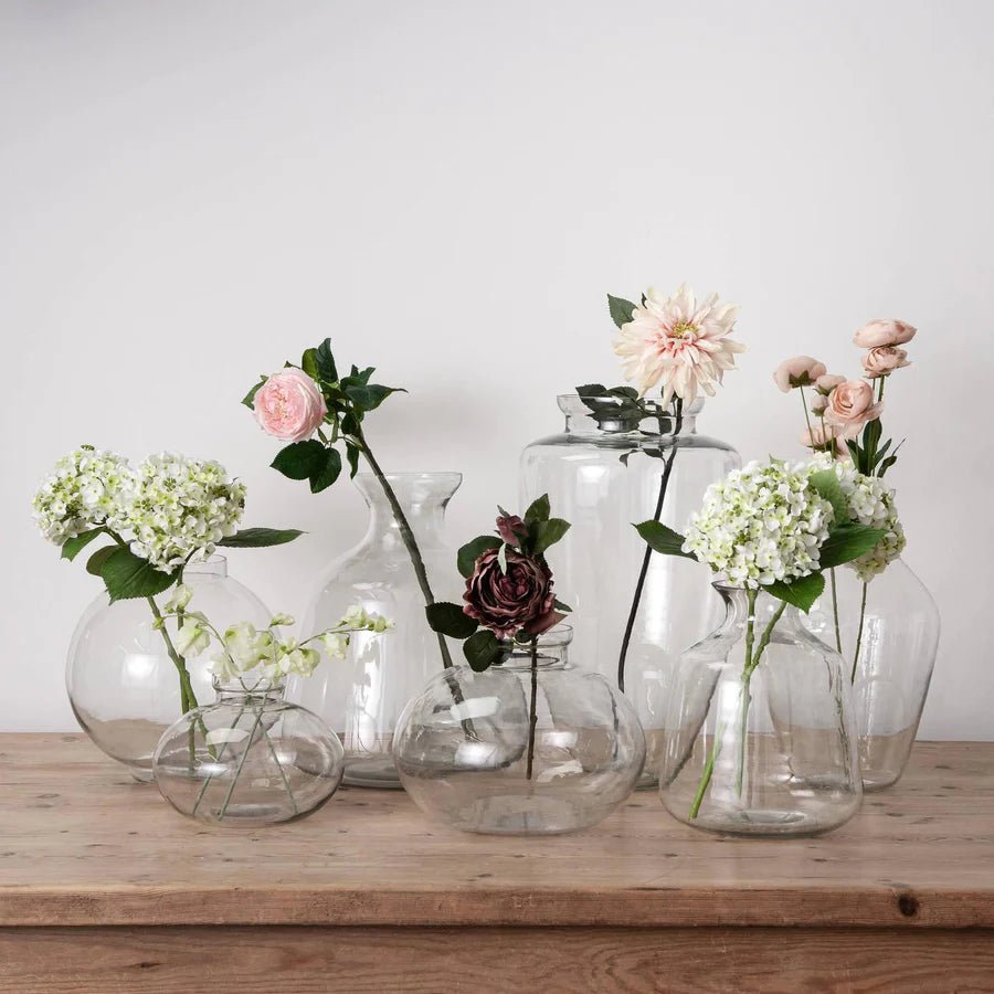 Glass Hydria Flower Vase - Lulu Loves Home - Vases
