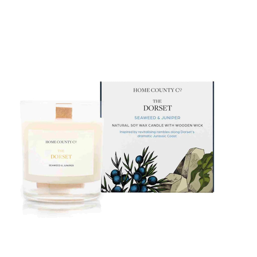Home County Candle Co. The Dorset - Seaweed & Juniper Soy Candle - Lulu Loves Home - Home Fragrance