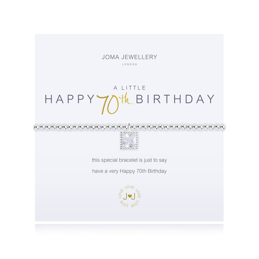 Joma Jewellery - A Little Bracelet 70th Birthday - Lulu Loves Home - Jewellery
