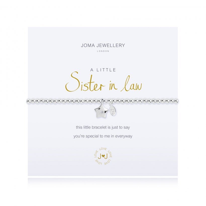 Joma Jewellery, A Little Bracelet - Sister In Law - Lulu Loves Home - Jewellery