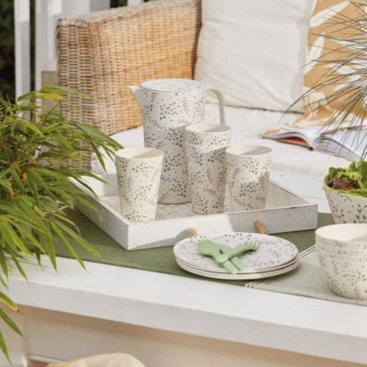 Natural Elements Melamine Cups Set Of 4 - Lulu Loves Home - Kitchen & Dining