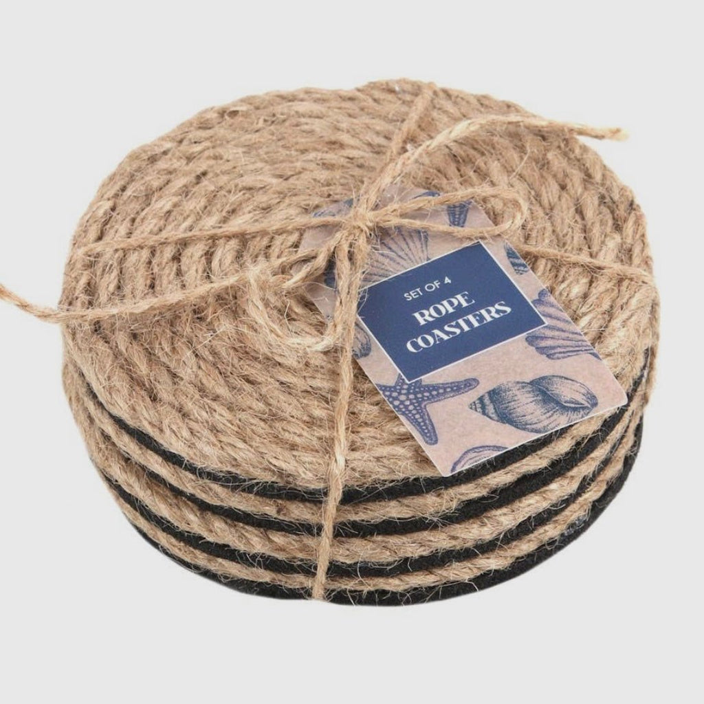 Natural Rope Coasters - Set Of Four - Lulu Loves Home - 