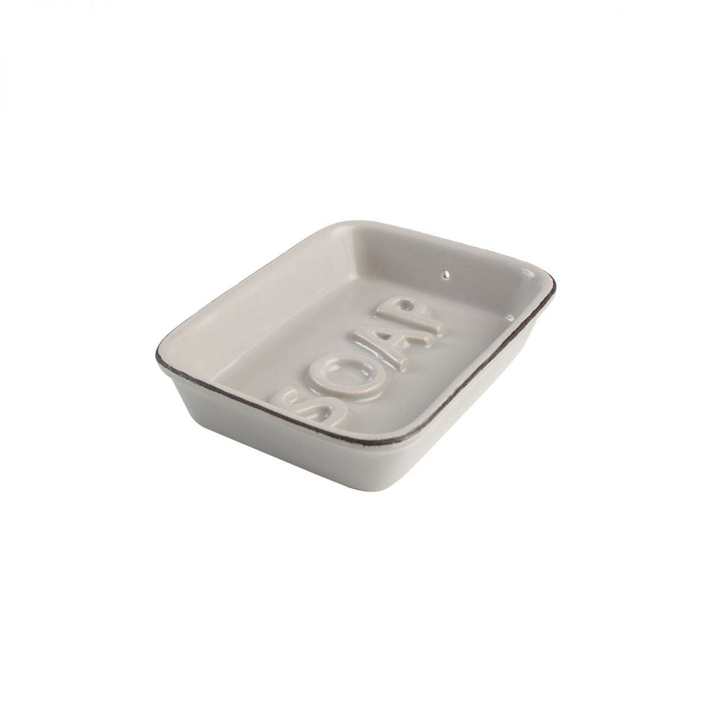 Grey Ceramic Soap Dish - Lulu Loves Home - Body & Bath