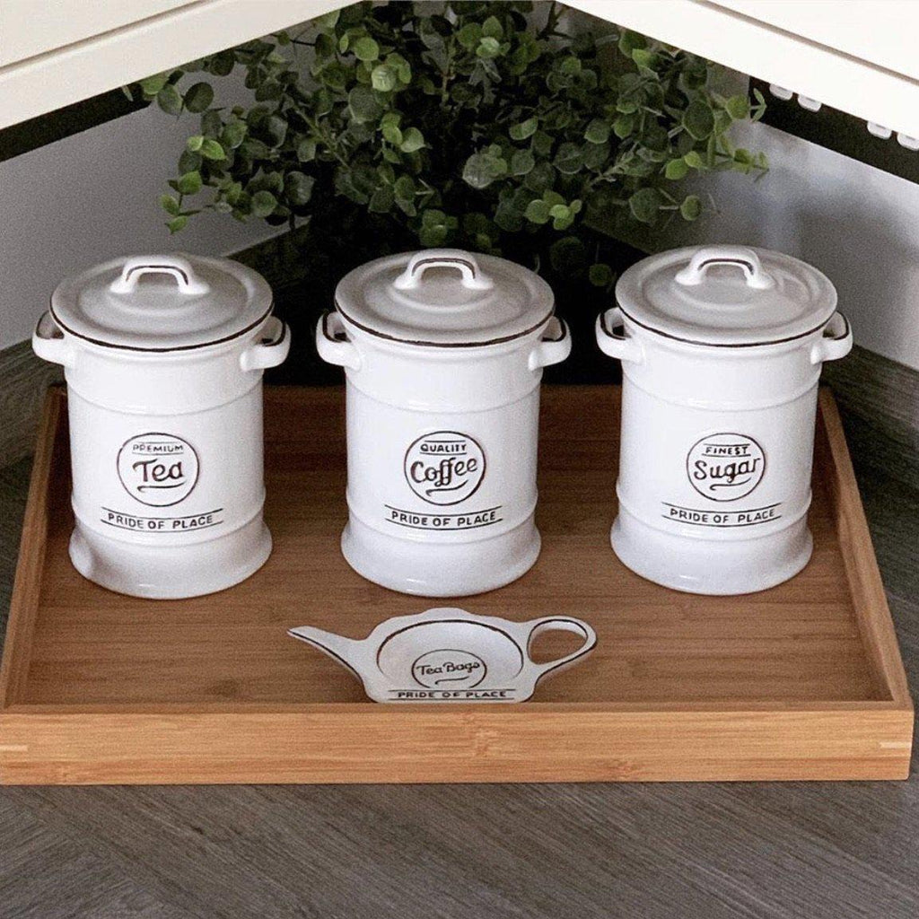 Pride Of Place Coffee Jar White - Lulu Loves Home - Kitchen & Dining