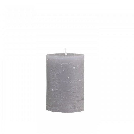 Rustic Pillar Candles - Pale French Grey - Lulu Loves Home - Candles - Pillar