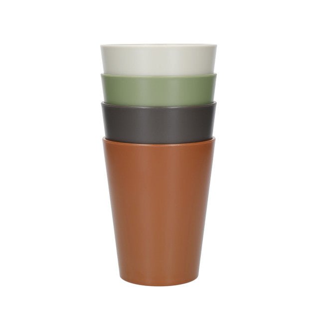 Melamine Earthy Tone Drinking Tumblers - Lulu Loves Home - Kitchen & Dining