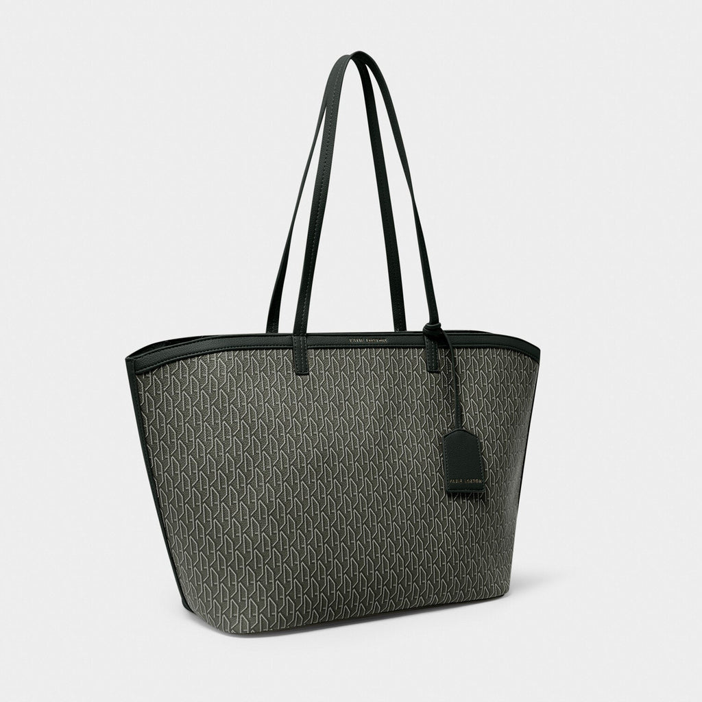 Katie Loxton Signature Collection -  Charcoal Black Tote Bag - Lulu Loves Home - Handbags