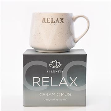 Stoneware Breakfast Cup - Mug "Relax" - Lulu Loves Home - Kitchen & Dining