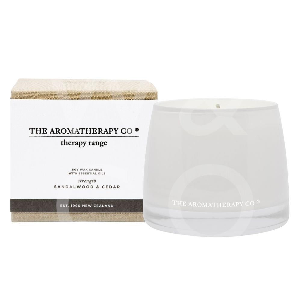 The Aromatherapy Candle Company - Strength - Sandalwood & Cedar - Lulu Loves Home - Candles - Fragrance