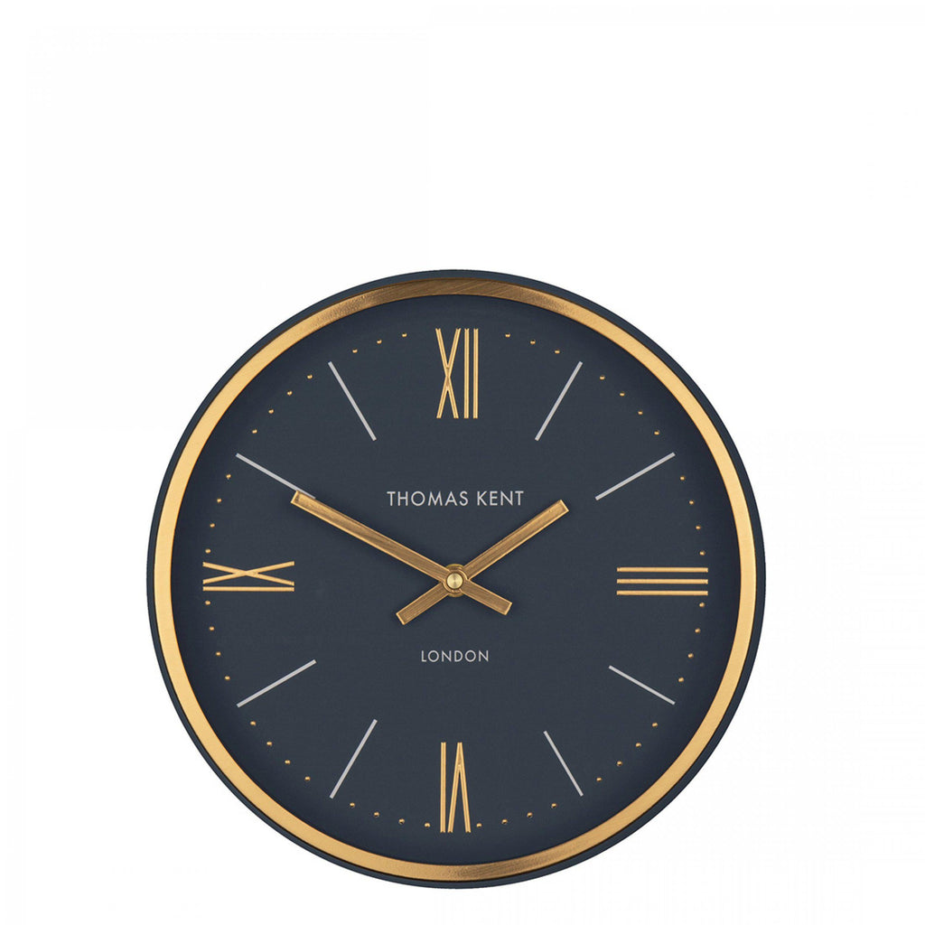 Thomas Kent 10'' Hampton Wall Clock Navy - Lulu Loves Home - Clocks
