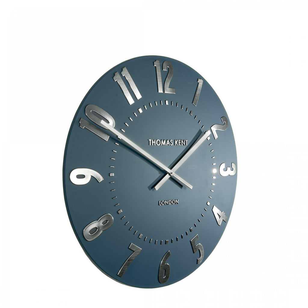 Thomas Kent 12” Mulberry Wall Clock Midnight Blue - Lulu Loves Home - Clocks