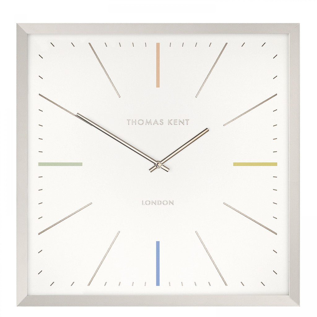 Thomas Kent 20'' Editor Wall Clock Light Grey - Lulu Loves Home - Clocks
