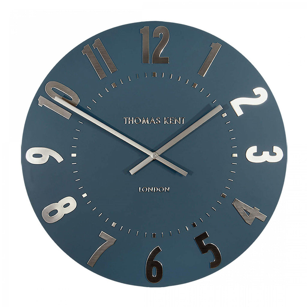 Thomas Kent 20” Mulberry Wall Clock Midnight Blue - Lulu Loves Home - Clocks