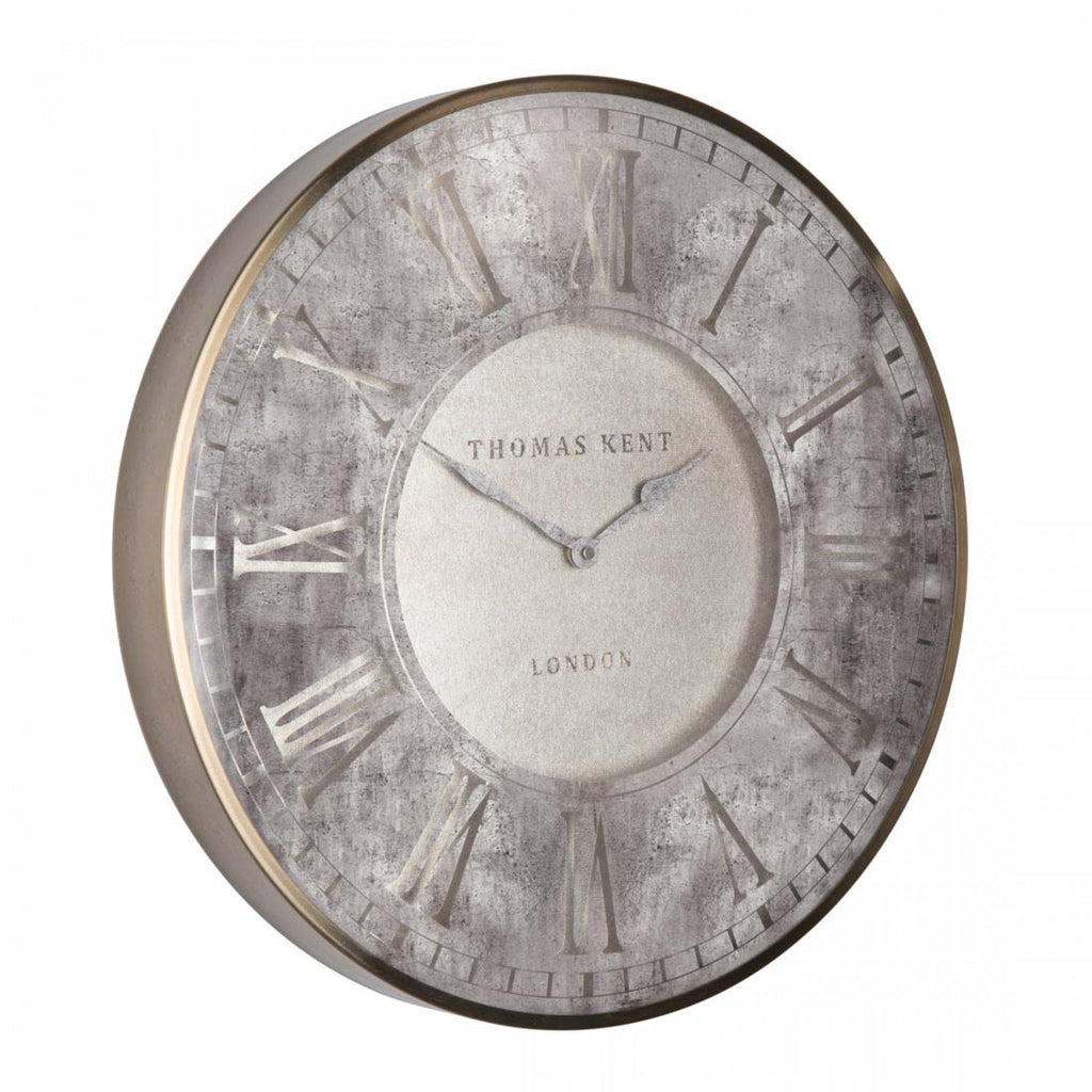 Thomas Kent 30" Florentine Grand Clock Silvern - Lulu Loves Home - Clocks