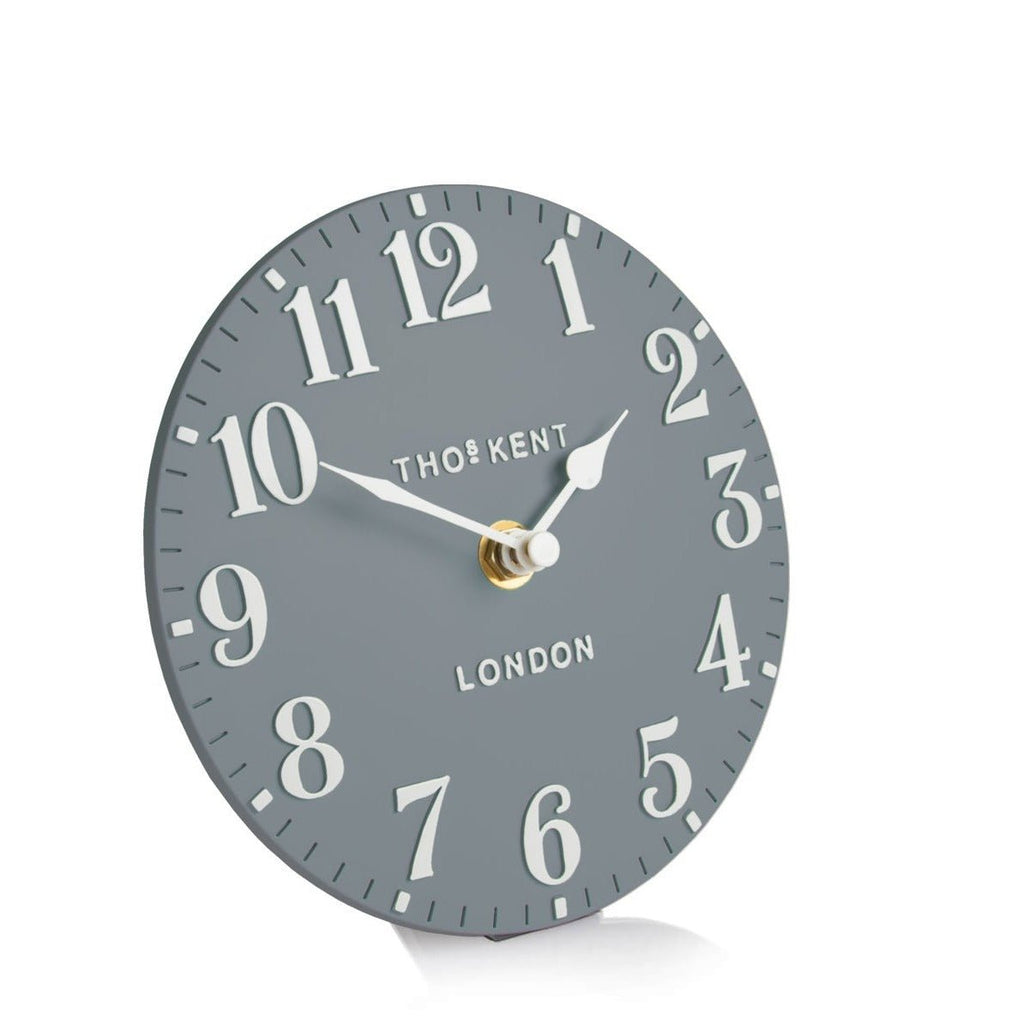 Thomas Kent 6" Arabic Mantle Clock Colour Flax Blue - Lulu Loves Home - Clocks