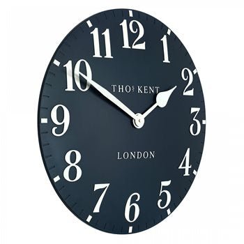 Thomas Kent 20” Arabic Wall Clock Ink Blue - Lulu Loves Home - Clocks