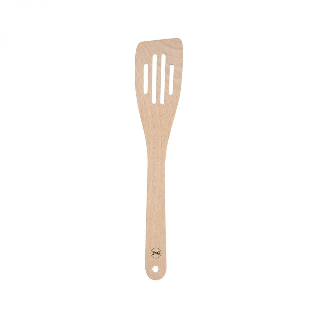 Wooden Curbed Slotted Spatula - Lulu Loves Home - Kitchen & Dining