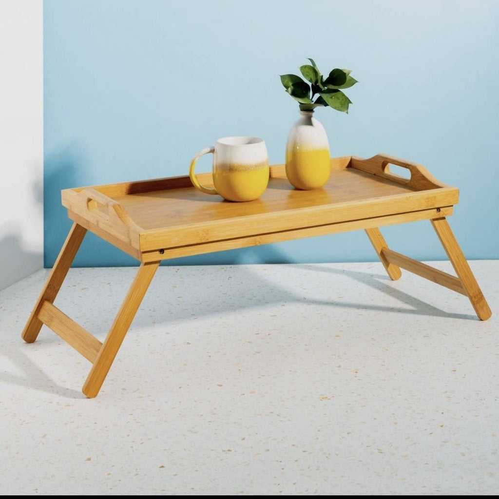 Wooden Footed Breakfast Tray - Lulu Loves Home - Trays