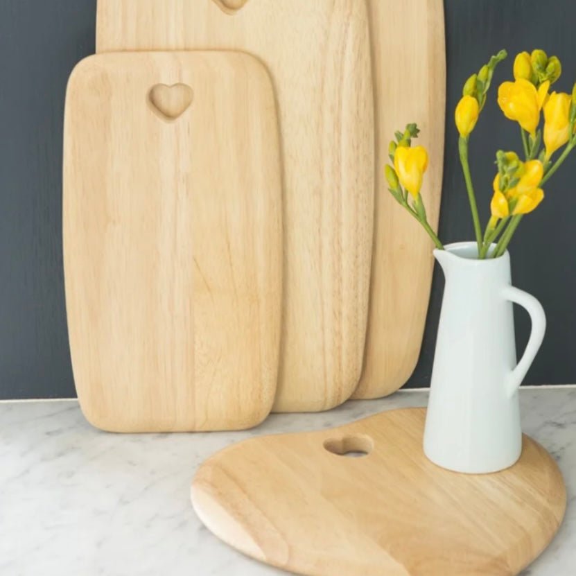 Wooden Heart Shaped Chopping Board - Lulu Loves Home - Kitchen & Dining